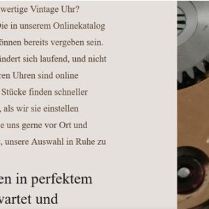 Vintage Uhr